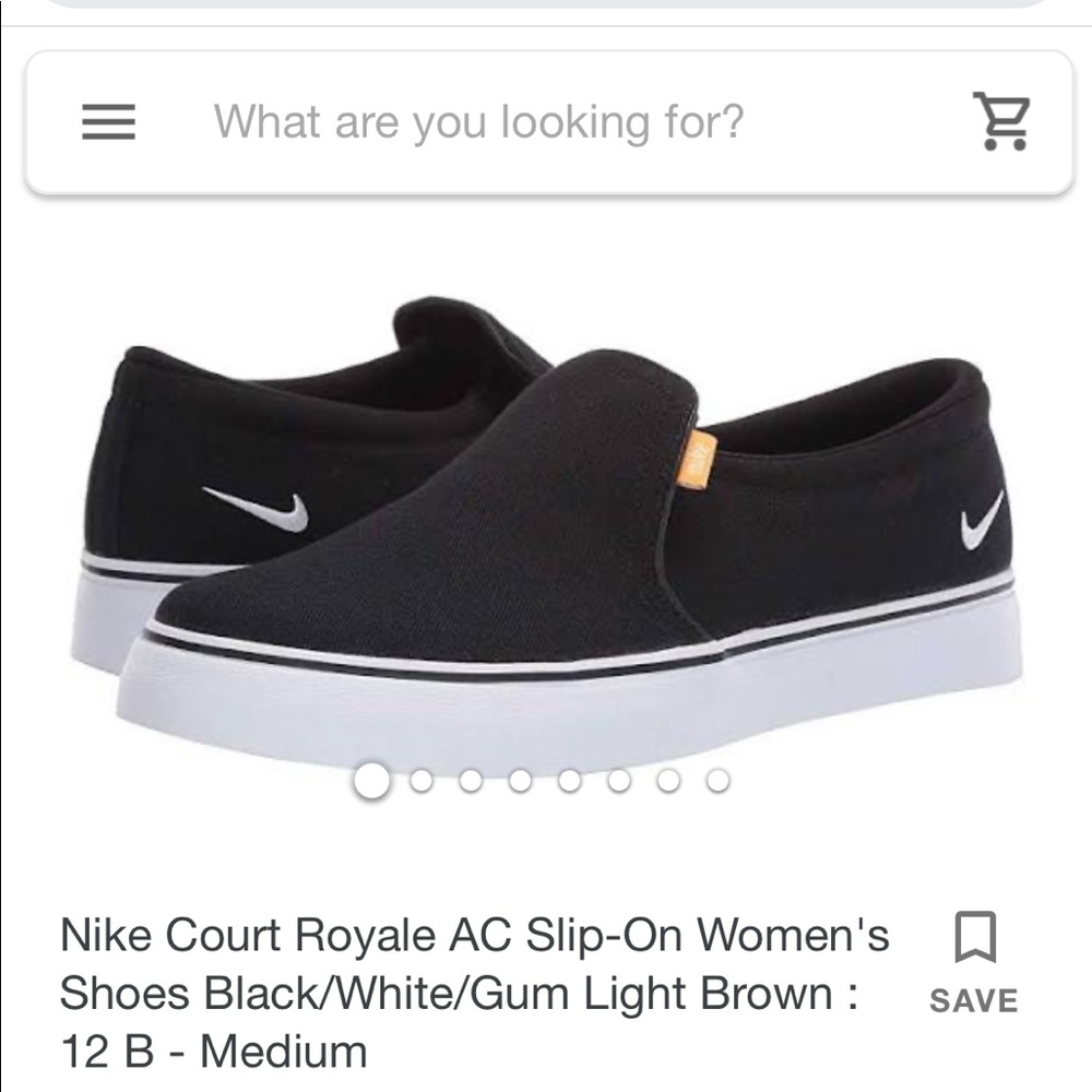 Nike women’s slip ons in black
